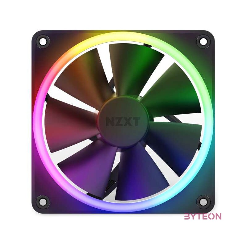 NZXT F120 RGB 120mm PWM Rendszerhűtő - Fekete