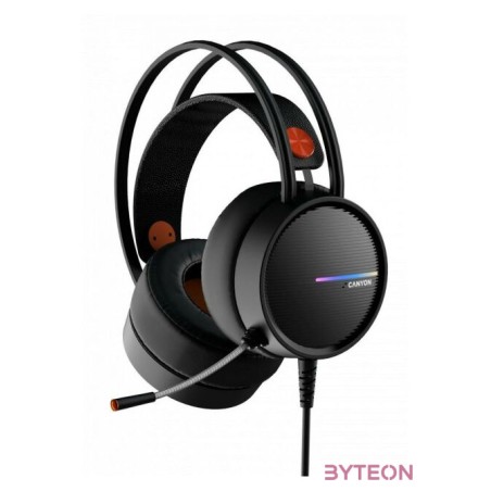 Canyon CND-SGHS8A USB Gaming Headset - Fekete