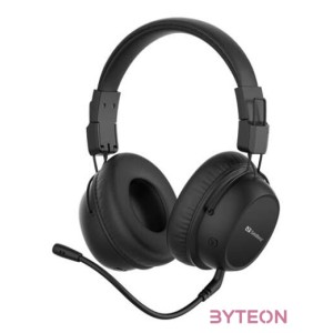 Sandberg 126-36 ANC FlexMic Wireless Headset - Fekete