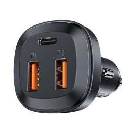 Car Charger Acefast B9, 66W, 2x USB + USB-C (black)