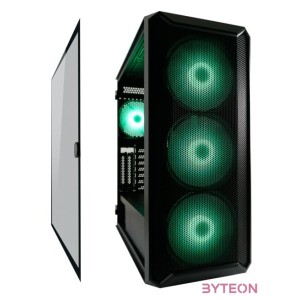 LC-Power LC-804B-ON Számítógépház - Fekete