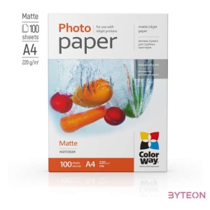 ColorWay PM220100A4 A4 Matt Fotópapír (100 db,csomag)