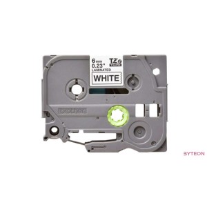 Brother TZE-211 (6mm, 8m) laminált szalag - Fehér