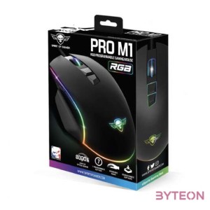 Spirit of Gamer Pro-M1 USB Gaming Egér - Fekete,RGB