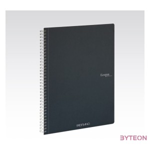 Fabriano Ecoqua 70 lapos A4 kockás spirálfüzet - Sötétzöld