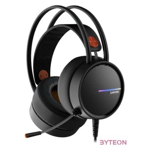 Canyon CND-SGHS8A USB Gaming Headset - Fekete