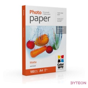 ColorWay PM220100A4 A4 Matt Fotópapír (100 db,csomag)