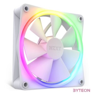 NZXT F120 RGB 120mm PWM Rendszerhűtő - Fehér