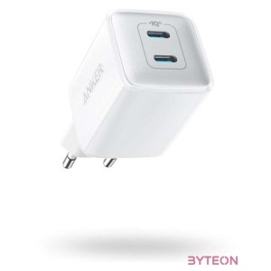 ANKER PowerPort III Nano PRO 2x Type-C Hálózati töltő - Fehér (40W)