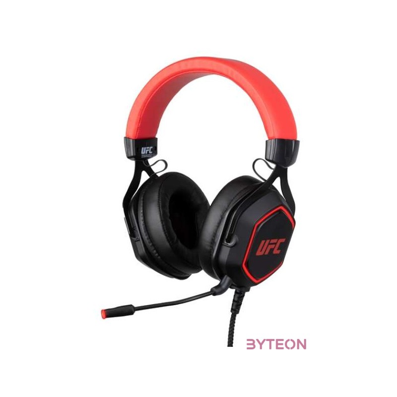 Konix UFC 7.1 USB Gamer Headset - Fekete,Piros