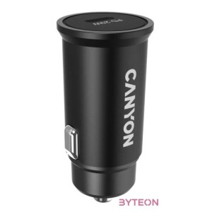Canyon CCA20B USB-C Autós töltő - Fekete (20W)