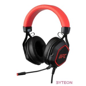 Konix UFC 7.1 USB Gamer Headset - Fekete,Piros