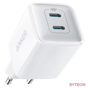 ANKER PowerPort III Nano PRO 2x Type-C Hálózati töltő - Fehér (40W)