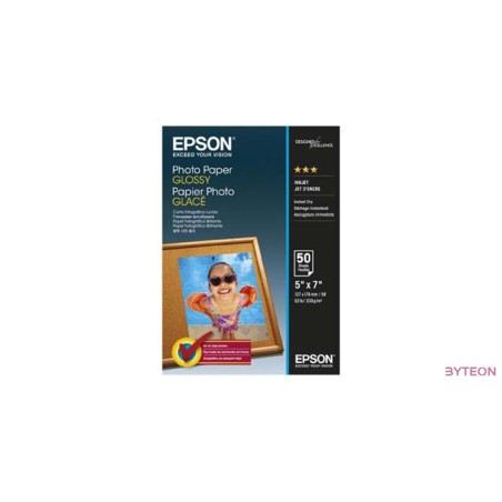 Epson Glossy Photo Paper [13x18cm, 200g, Fényes, 50db]