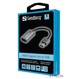 Sandberg 134-19 USB apa - HDMI anya Adapter