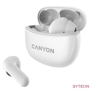 Canyon CNS-TWS5W Wireless Headset - Fehér
