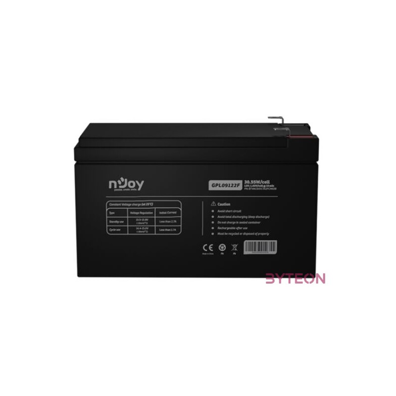 nJoy GPL09122F 12V 9Ah UPS Akkumulátor