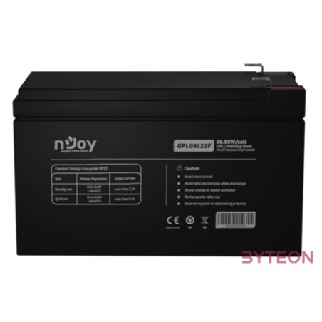 nJoy GPL09122F 12V 9Ah UPS Akkumulátor