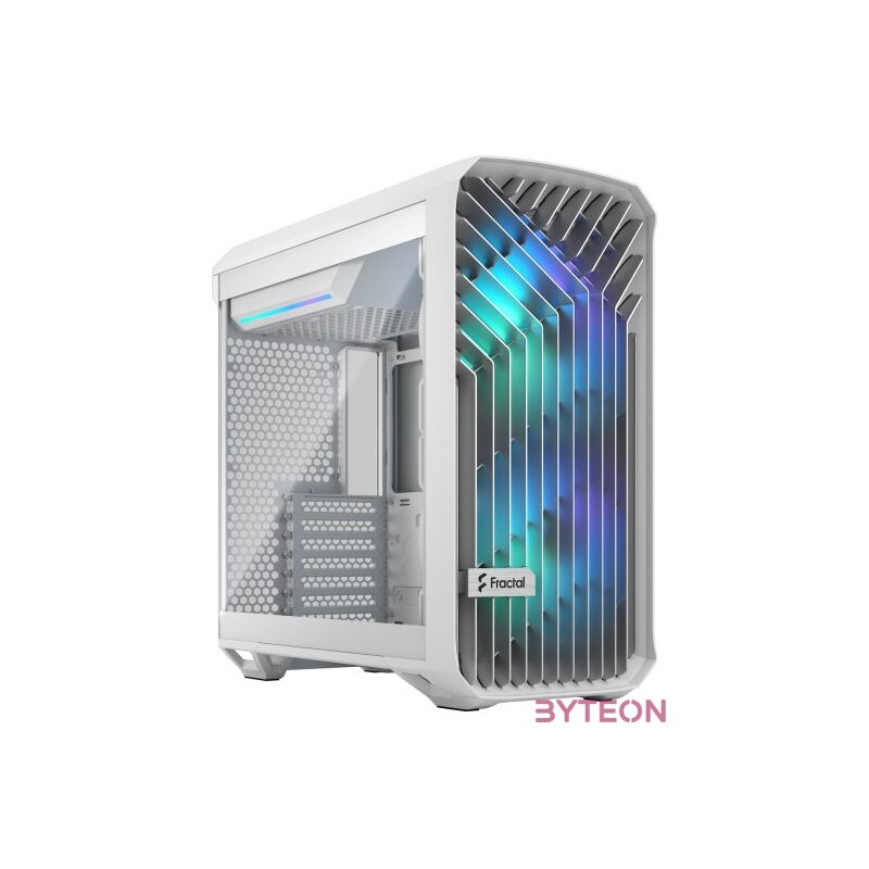 Fractal Design Torrent Compact White RGB Clear Tint Számítógépház - Fehér