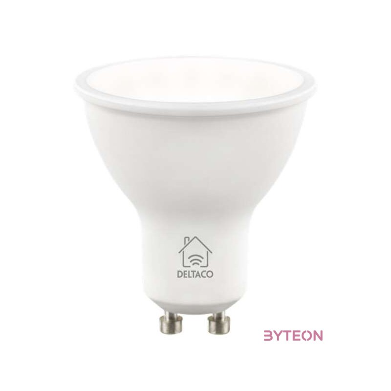 Deltaco LED Smart izzó 4,5W 470lm 6500K GU10 - Állítható fehér