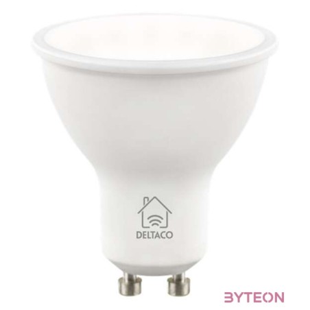 Deltaco LED Smart izzó 4,5W 470lm 6500K GU10 - Állítható fehér