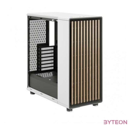 Fractal Design North Chalk White TG Clear Tint Számítógépház - Fehér