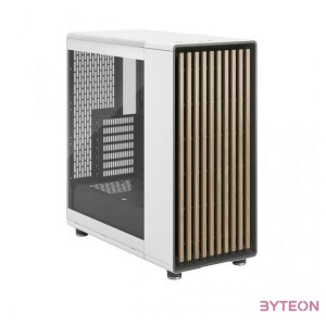 Fractal Design North Chalk White TG Clear Tint Számítógépház - Fehér