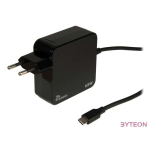 Inter-Tech PD-2065 USB-C Hálózati töltő - Fekete (65W)