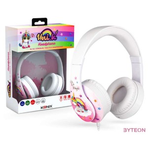 Konix Unik Be Magic Vezetékes Gaming Headset - Fehér,Mintás