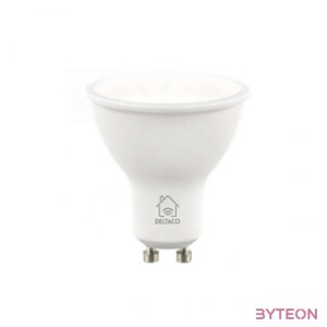 Deltaco LED Smart izzó 4,5W 470lm 6500K GU10 - Állítható fehér
