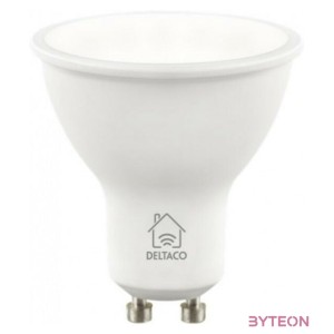 Deltaco LED Smart izzó 4,5W 470lm 6500K GU10 - Állítható fehér