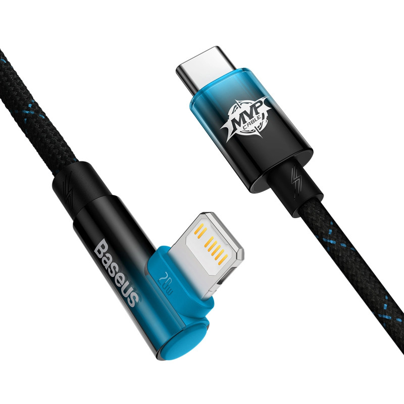 Baseus USB-C to Lightning MVP 20W 1m Cable (Black-blue)