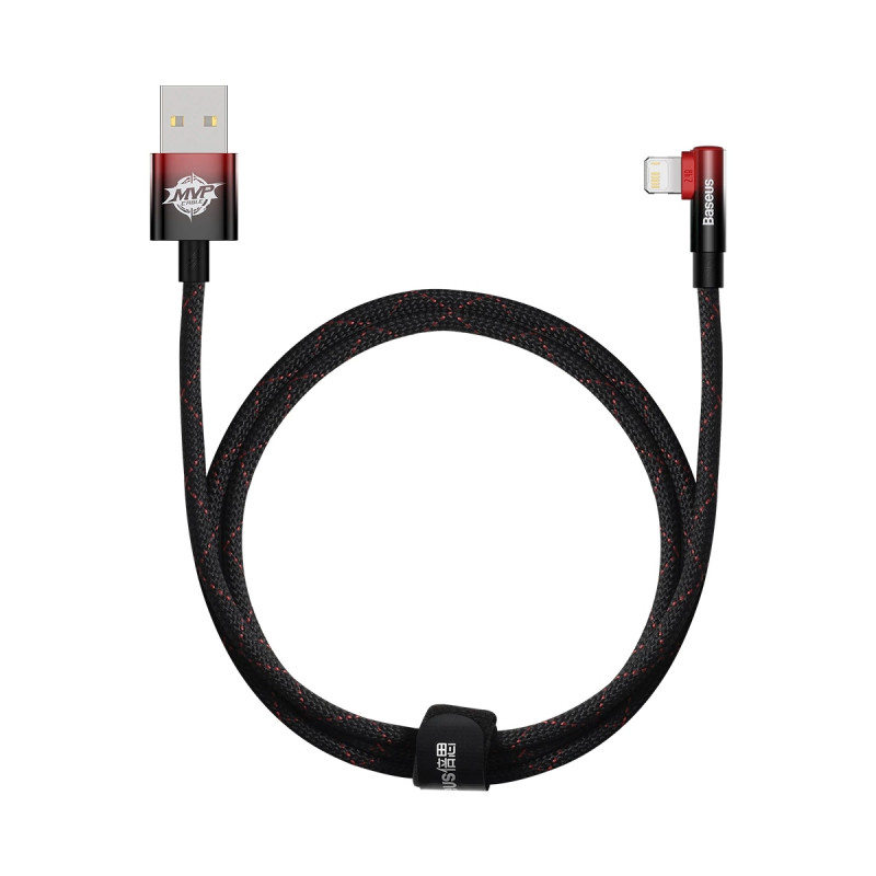 Baseus MVP 2 Lightning 1m 20W cable - (black-red)