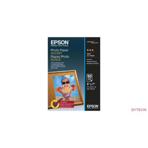 Epson Glossy Photo Paper [13x18cm, 200g, Fényes, 50db]