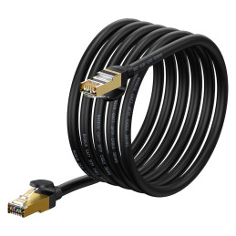 Baseus Ethernet RJ45 hálózati kábel, 10Gbps, 3m (fekete)