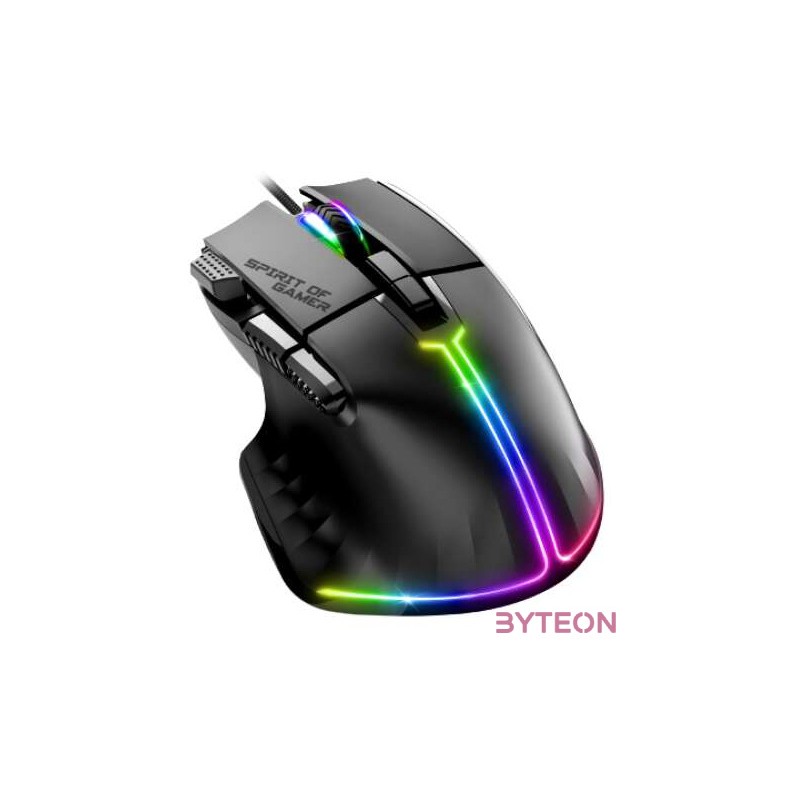 Spirit of Gamer PRO-M5 RGB Vezetékes Gaming Egér - Fekete