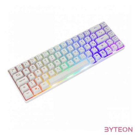 White Shark Ronin Vezetékes Gaming Billentyűzet Fehér - Magyar