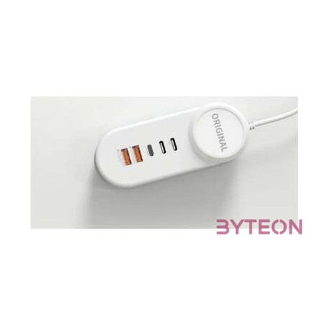 Blackbird BH1425 2 x USB-A , 2 x USB-C , Lightning Hálózati töltő - Fehér (25W)