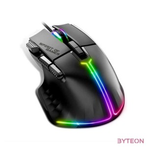 Spirit of Gamer PRO-M5 RGB Vezetékes Gaming Egér - Fekete