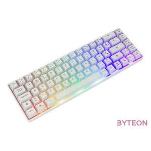 White Shark Ronin Vezetékes Gaming Billentyűzet Fehér - Magyar