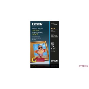 Epson Glossy Photo Paper [10x15cm, 200g, Fényes, 100db]