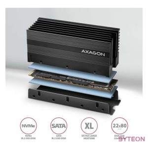 Axagon CLR-M2XL M.2 2280 SSD hűtőborda