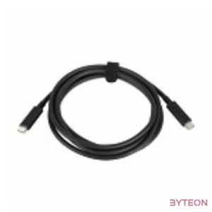 Lenovo 4X90Q59480 USB-C apa - USB-C apa Adat és Töltő kábel - Fekete (2m)