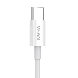 USB és USB-C kábel Vipfan X03, 3A, 1m (fehér)