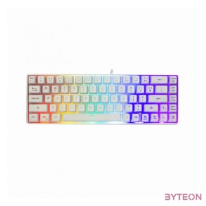 White Shark Ronin Vezetékes Gaming Billentyűzet Fehér - Magyar