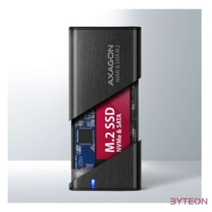 Axagon EEM2-SB2 M.2 USB-C 3.2 Gen 2 Külső SSD ház - Fekete