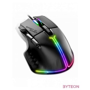 Spirit of Gamer PRO-M5 RGB Vezetékes Gaming Egér - Fekete