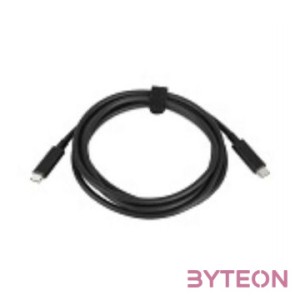 Lenovo 4X90Q59480 USB-C apa - USB-C apa Adat és Töltő kábel - Fekete (2m)