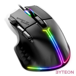 Spirit of Gamer PRO-M5 RGB Vezetékes Gaming Egér - Fekete