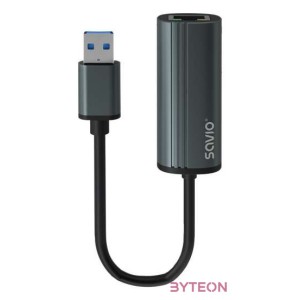 Savio AK-55 USB-A apa - RJ45 anya Adapter